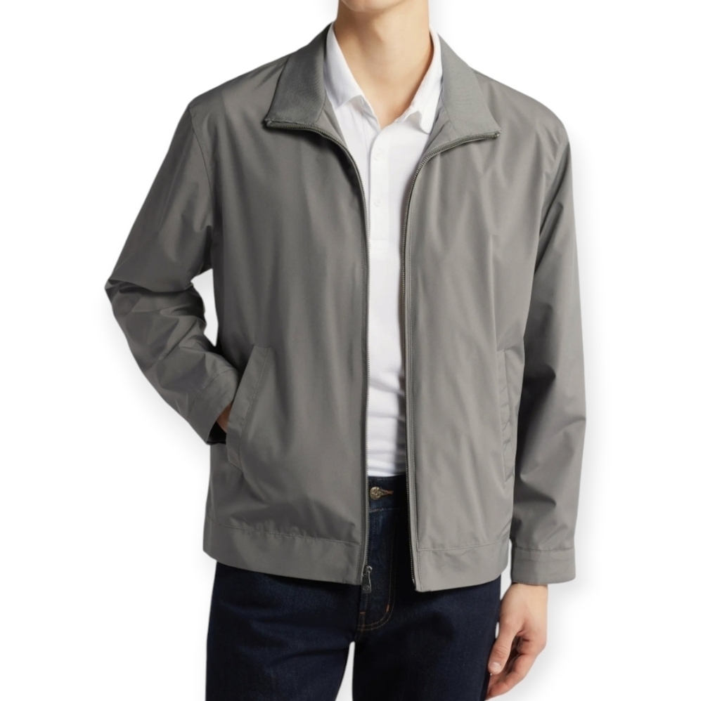 Hart Schaffner Marx Ryan Lightweight Waterproof Bomber Jacket Grey Men's XL